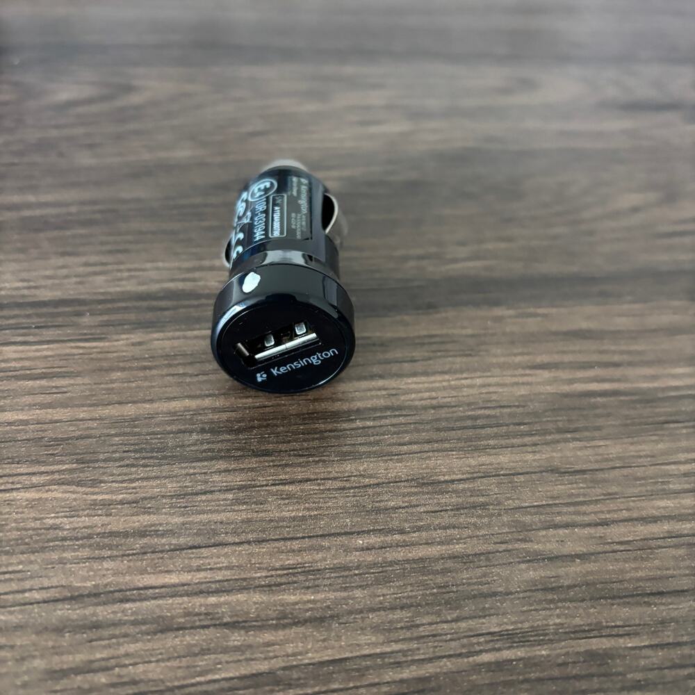 Kensington USB Car Charger Adapter - USBA - Black
